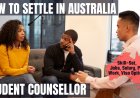 Student Counsellor Career and Immigration options for Australia
