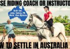 Horse Riding Coach or Instructor Career and Immigration options for Australia